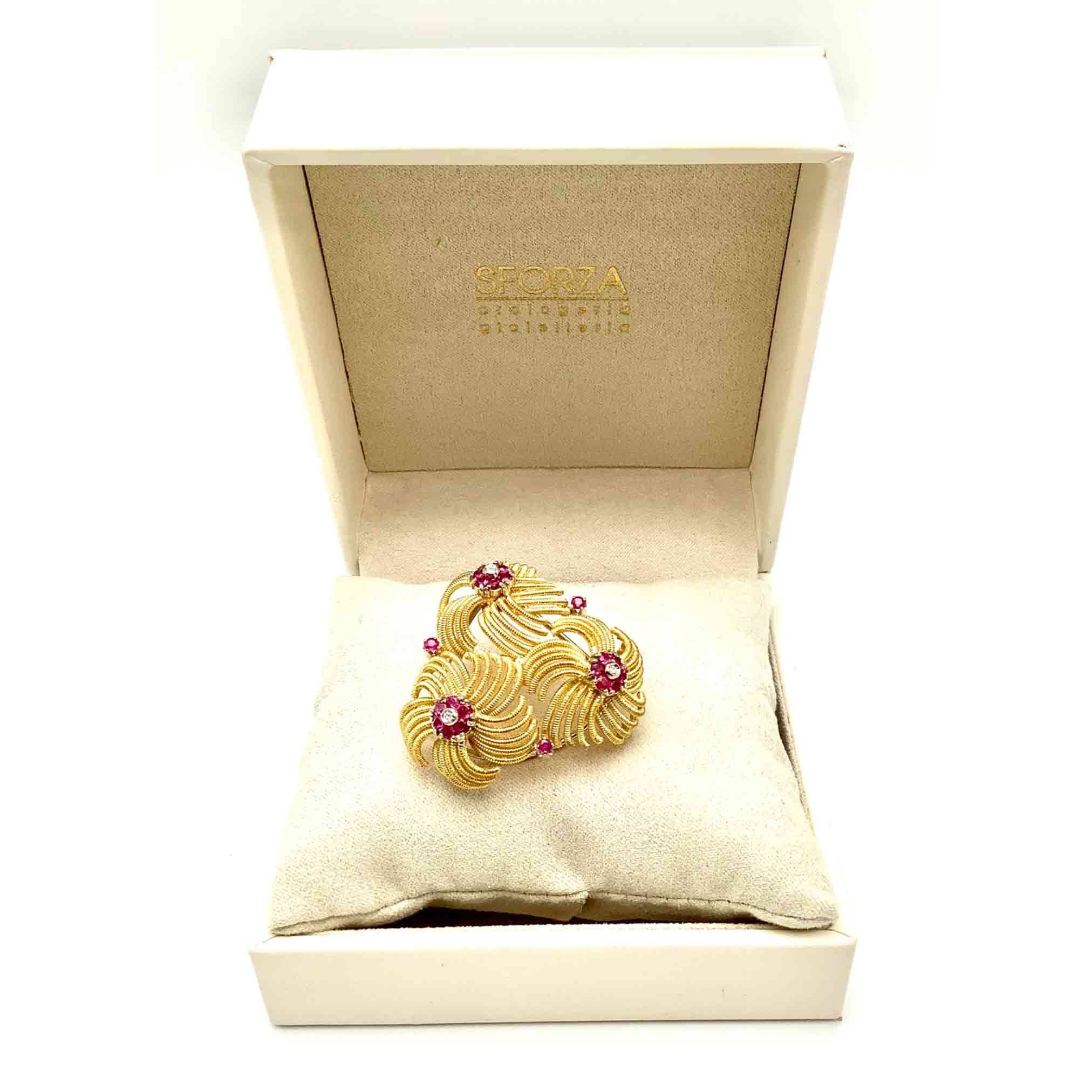 Spilla In Oro 18 Karati E Diamanti Italia Metu00e0 '800 Vendita