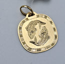 Ciondolo oro con segno zodiacale 18 kt. Possibilità di incisione personalizzata sul retro