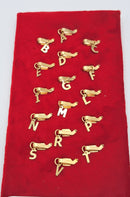 Bracciale saldato argento con lettera iniziale in oro giallo