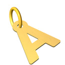 Ciondolo con lettera iniziale in stampatello in oro 18 kt