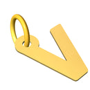 Ciondolo con lettera iniziale in stampatello in oro 18 kt