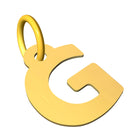 Ciondolo con lettera iniziale in stampatello in oro 18 kt