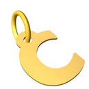 Ciondolo con lettera iniziale in stampatello in oro 18 kt