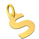 Ciondolo con lettera iniziale in stampatello in oro 18 kt