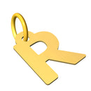 Ciondolo con lettera iniziale in stampatello in oro 18 kt