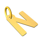 Ciondolo con lettera iniziale in stampatello in oro 18 kt