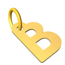 Ciondolo con lettera iniziale in stampatello in oro 18 kt
