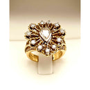 Anello Diamante a Goccia ct. 1,20 totale in Oro 18 KT (750°°°)