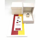 Anello Zaffiro e Diamanti in Oro 18 KT (750°°°)