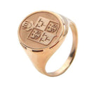 Anello Araldico : stemma di famiglia in oro o argento