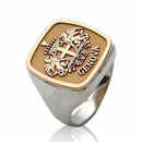 Anello Araldico : stemma di famiglia in oro o argento