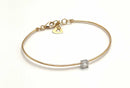 Bracciale Diamante ct. 0,30 Lab-Grown in Oro Giallo e Cuore