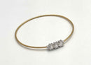 Bracciale 3 Diamanti ct.1,5 Lab-Grown in Oro Giallo