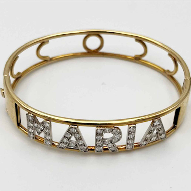 Bracciale in oro giallo 18Kt.  29,35 gr e Diamanti 1,2 ct. MARIA Gioiello Secondo tempo