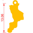 Ciondolo Regione Calabria con catena oro 18 kt.