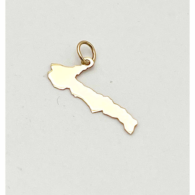 Ciondolo con catena oro 18 kt. (750°°°) Regione Puglia