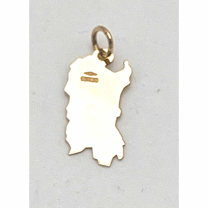 Ciondolo con catena oro 18 kt. Regione Sardegna