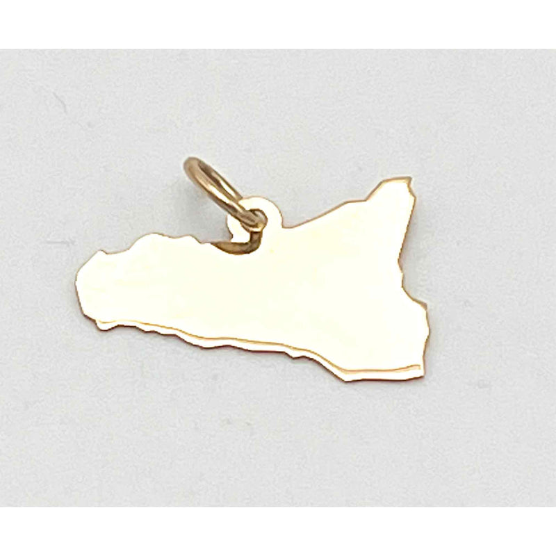 Ciondolo con catena oro 18 kt. (750°°°) Regione Sicilia