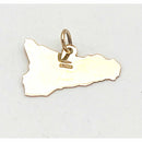 Ciondolo con catena oro 18 kt. (750°°°) Regione Sicilia