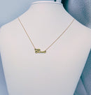 Collana oro 18kt con NOME personalizzabile corsivo (sezione tonda)