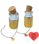 BRACCIALI SALDATI "LA CATENA DELL'AFFETTO" con 1 o 2 ciondoli oro a forma di cuore