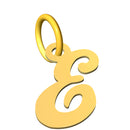 Ciondolo con lettera iniziale in corsivo in oro 18 kt