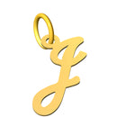 Ciondolo con lettera iniziale in corsivo in oro 18 kt