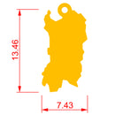 Ciondolo con catena oro 18 kt. Regione Sardegna