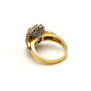 Anello Zaffiro e Diamanti in Oro 18 KT (750°°°)