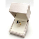 Anello Zaffiro e Diamanti in Oro 18 KT (750°°°)