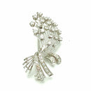 Spilla 39 diamanti 2 ct. in oro bianco 18ct. gr.10. Creazione 1980. Gioiello Secondo tempo