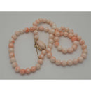 Collana Corallo Pelle d'Angelo e Oro 18 ct. Gioiello Secondo tempo