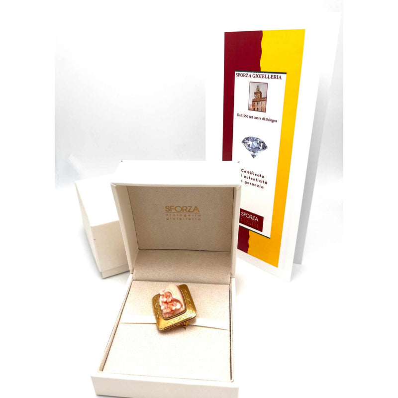 Spilla Cameo Floreale in Oro 18 KT (750°°°)