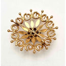 Spilla Rosone in Oro 750°°° (18 kT.) con Granati luminosi