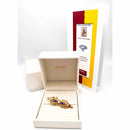 Spilla con Smalti e Perle Oro 750°°° (18 Kt.)