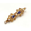 Spilla con Smalti e Perle Oro 750°°° (18 Kt.)