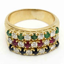 Anello Giardino delle Gemme in Oro 18 KT (750°°°)