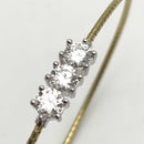 Bracciale 3 Diamanti ct.1,5 Lab-Grown in Oro Giallo