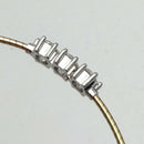 Bracciale 3 Diamanti ct.1,5 Lab-Grown in Oro Giallo