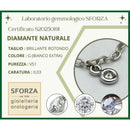 BRACCIALE SALDATO DIAMANTE NATURALE ct.0,03