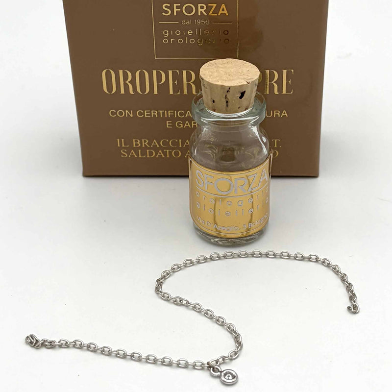 BRACCIALE SALDATO DIAMANTE NATURALE ct.0,03