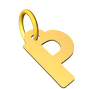 Ciondolo con lettera iniziale in stampatello in oro 18 kt