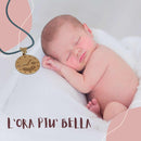 CIONDOLO L'ORA PIU' BELLA ORO 18 KT. E DIAMANTI