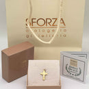 Ciondolo oro 18 kt. Croce con Cristo