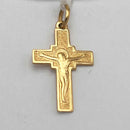Ciondolo oro 18 kt. Croce con Cristo