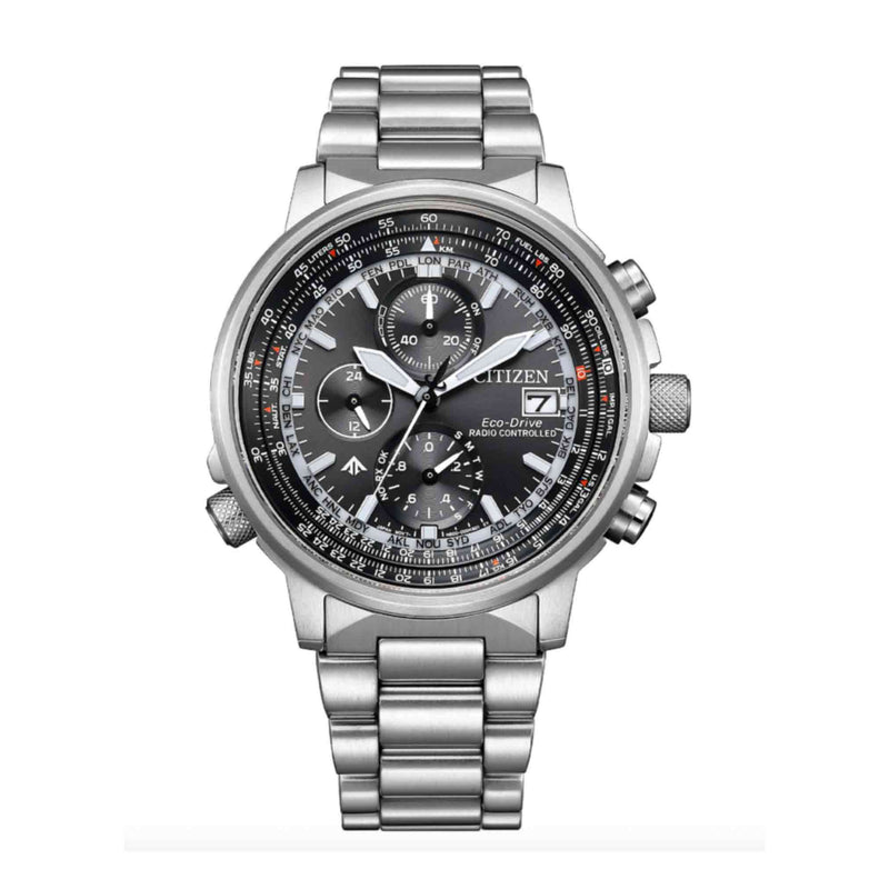 Citizen Crono Pilot Acciaio 41mm AT8300-58E