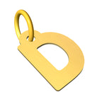 Ciondolo con lettera iniziale in stampatello in oro 18 kt