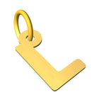 Ciondolo con lettera iniziale in stampatello in oro 18 kt
