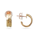 Filodellavita orecchino OR1003G 7 fili oro giallo 9kt. con diamanti