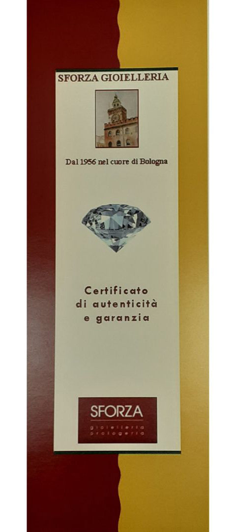 Girocollo Misani Milano anno 2000 Oro 58 gr Diamanti e Calcedonio. Gioiello Secondo tempo